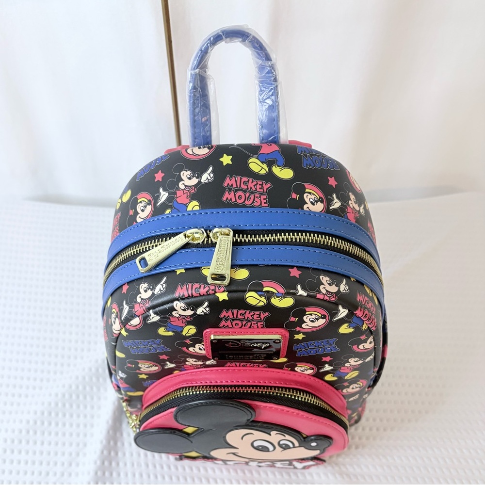 NWT LOUNGEFLY Disney Mickey Mouse Kids Backpack - Picture 6 of 8